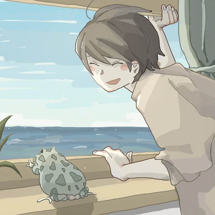 風が気持ちいいね